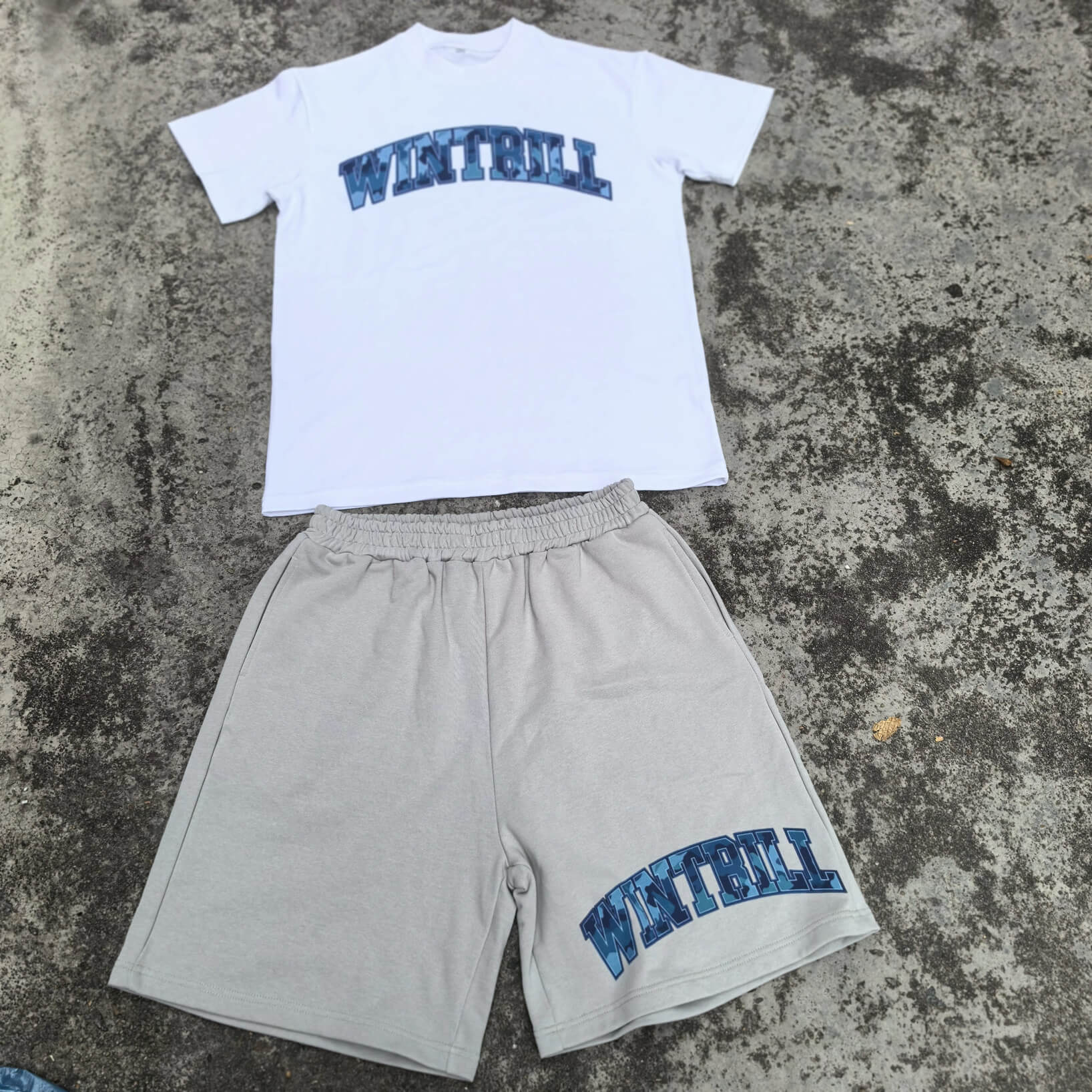 Wintrill Horizon Short Set - White / Blue / Grey - Wintrill Studios